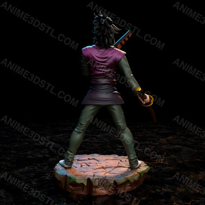 Genya Shinazugawa STL – Demon Slayer 3D Model | Kimetsu no Yaiba Gun-Wielding Slayer 3D Printable STL Files